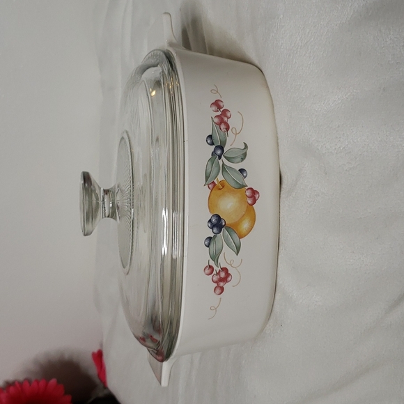 Vintage RARE Corningware Abundance of Fruit 2 quart - Picture 8 of 16